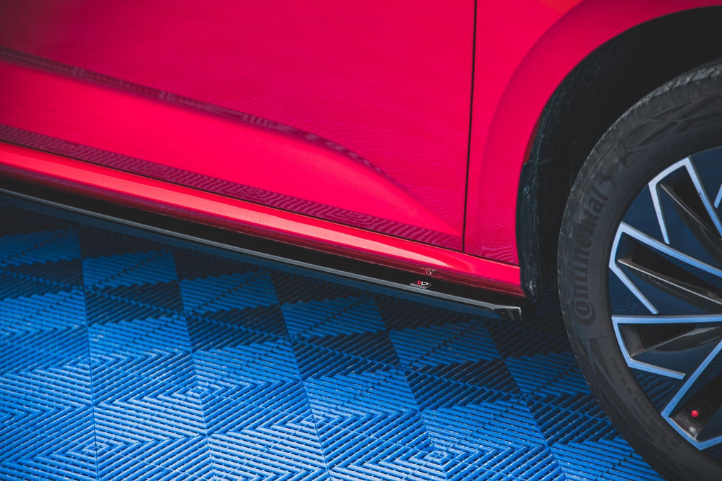 Maxton Design Street+ Seitenschweller Leisten passend für Skoda Kamiq Mk1 schwarz Hochglanz