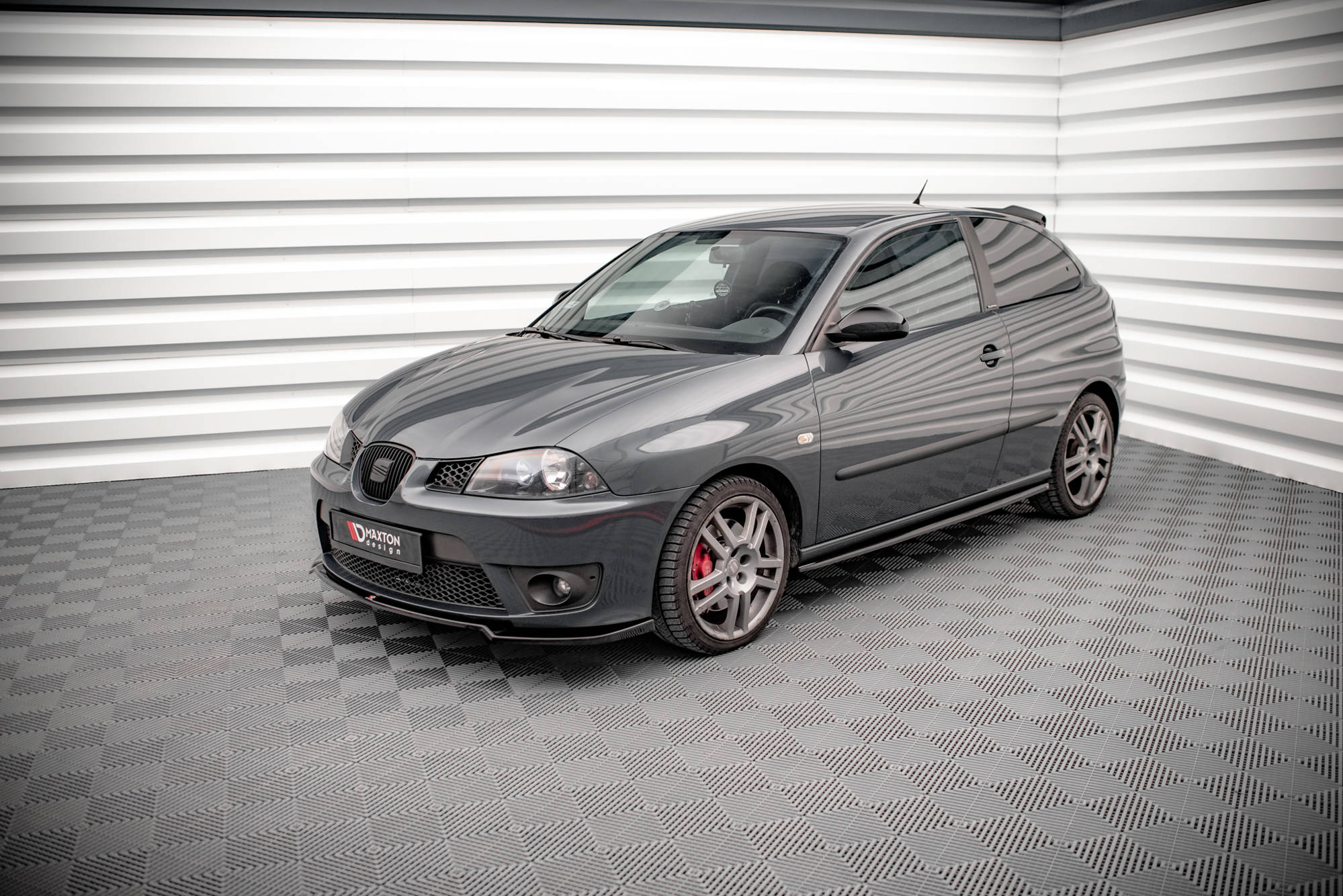 Maxton Design Street+ Seitenschweller Leisten passend für Seat Ibiza Cupra Mk3 schwarz Hochglanz