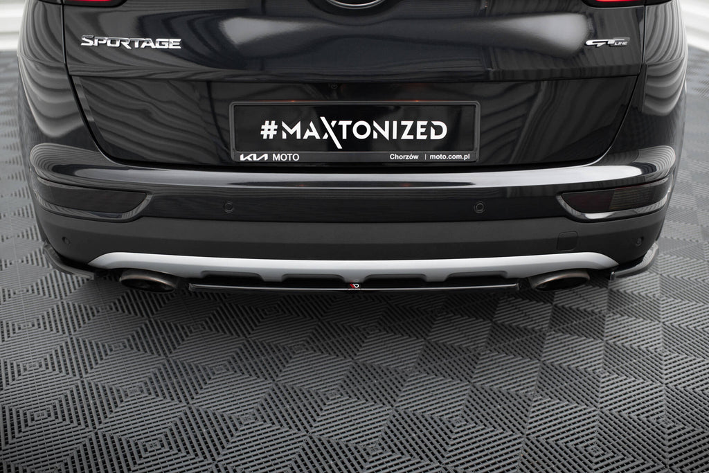 Maxton Design Heckansatz Kia Sportage GT-Line Mk4 schwarz Hochglanz für Kia Sportage Mk4