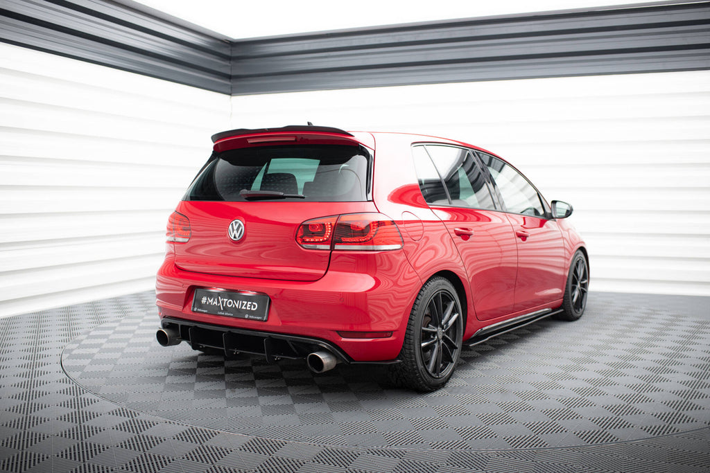Maxton Design VW GOLF 6 GTI / 35TH Diffusor Heck Ansatz passend für Heckschürze passend für & Heck Ansatz Flaps Diffusor passend für