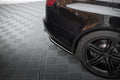 Maxton Design Heck Ansatz Flaps Diffusor passend für Audi RS6 Avant C6 schwarz Hochglanz