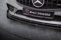 Maxton Design Street Pro Street+ Spoilerlippe Front Ansatz + Flaps passend für Mercedes-AMG C43 Coupe / Cabrio C205 Facelift / A205 Facelift schwarz Hochglanz