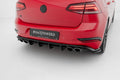 Maxton Design Diffusor Heck Ansatz passend für VW Golf R Hatchback R Mk7 Facelift schwarz Hochglanz
