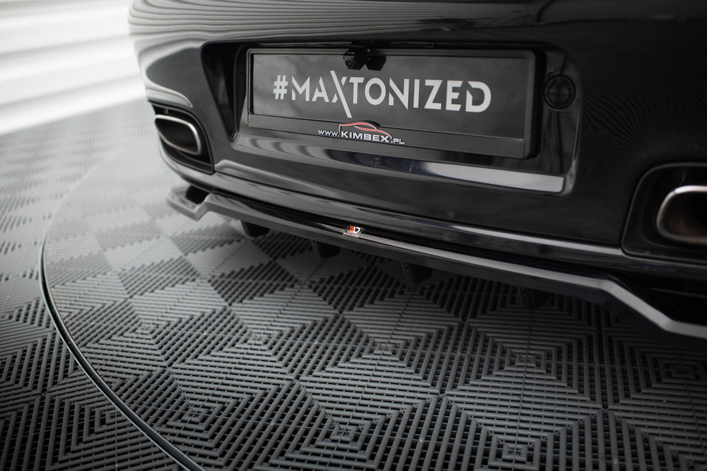 Maxton Design Street+ Mittlerer Diffusor RACE passend für Porsche 911 Turbo 997 schwarz Hochglanz