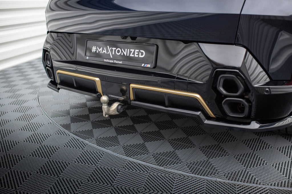 Maxton Design Street+ Mittlerer Diffusor RACE passend für BMW XM G09 schwarz Hochglanz
