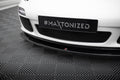 Maxton Design Street+ Spoilerlippe Front Ansatz V.2 passend für Porsche 911 Carrera 997 Facelift schwarz Hochglanz
