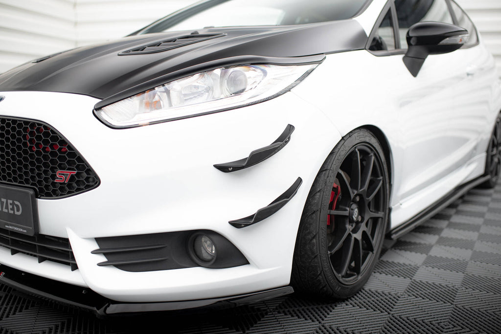 Maxton Design Stoßstangen Flaps Wings vorne Canards passend für Ford Fiesta 7 ST Facelift