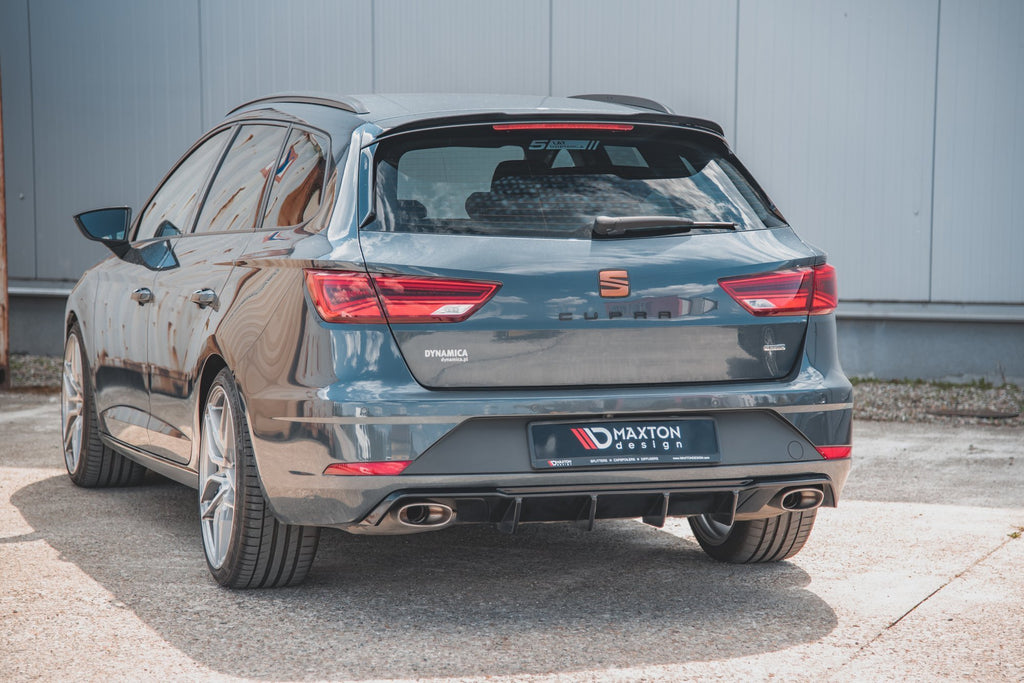 Maxton Design Diffusor Heck Ansatz V.2 passend für Seat Leon Cupra ST Mk3 FL