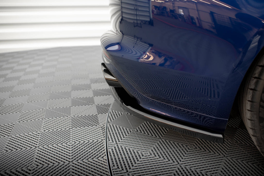 Maxton Design Street+ Mittlerer Diffusor RACE passend für Porsche Panamera GTS Sport Turismo 971 Facelift schwarz Hochglanz