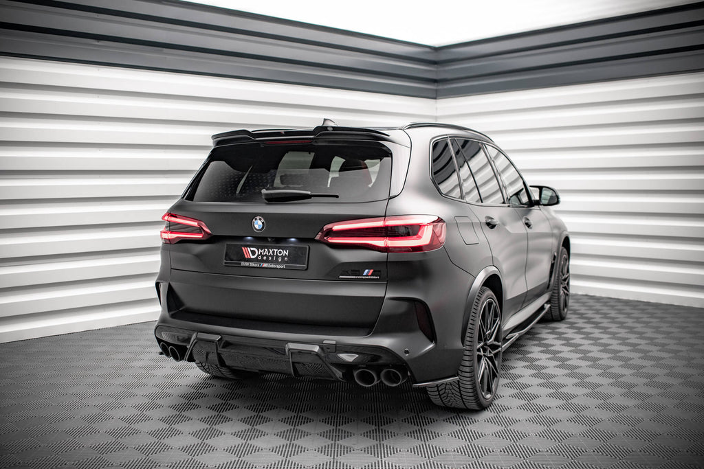 Maxton Design Heck Ansatz Flaps Diffusor für BMW X5M F95 schwarz matt
