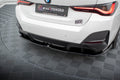 Maxton Design Street+ Mittlerer Diffusor RACE V.2 passend für BMW i4 M-Paket G26 schwarz Hochglanz