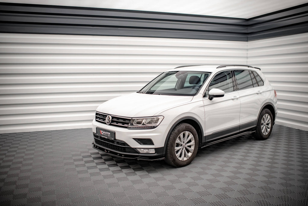 Maxton Design Street+ Seitenschweller Leisten passend für VW Tiguan Mk2 schwarz Hochglanz