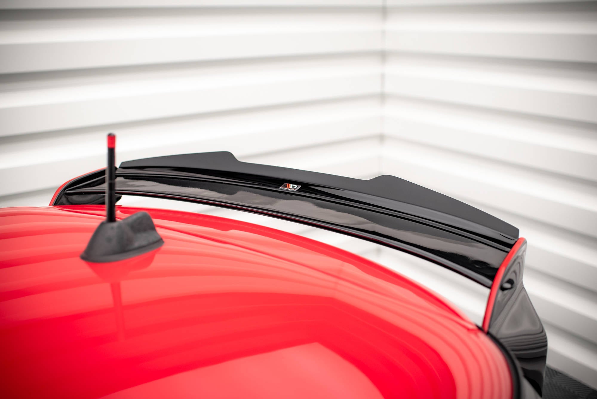 Maxton Design Spoiler CAP V.2 passend für Mini Cooper John Cooper Works R56 schwarz Hochglanz