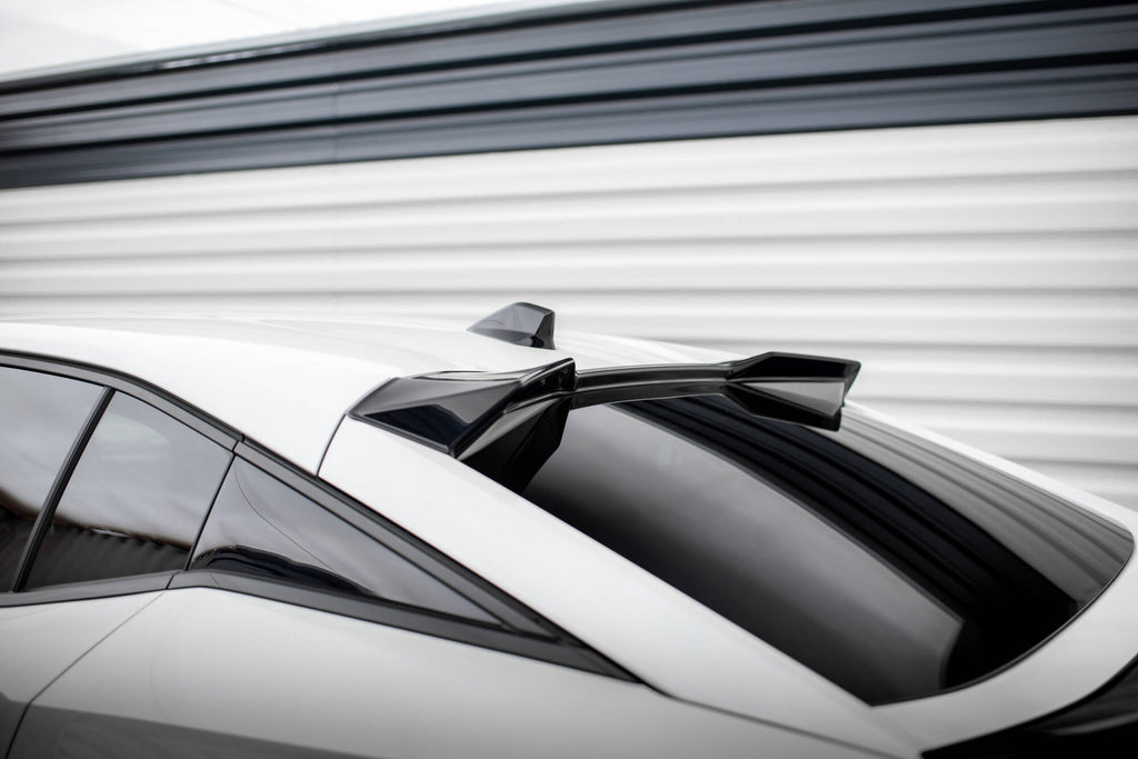 Maxton Design Höher Spoiler CAP 3D passend für Peugeot 408 Mk1 schwarz Hochglanz