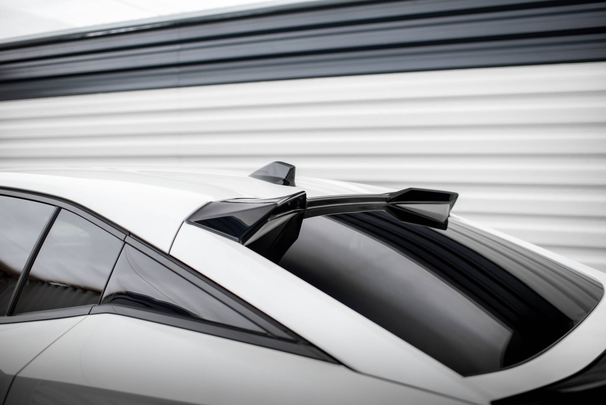 Maxton Design Höher Spoiler CAP 3D passend für Peugeot 408 Mk1 schwarz Hochglanz