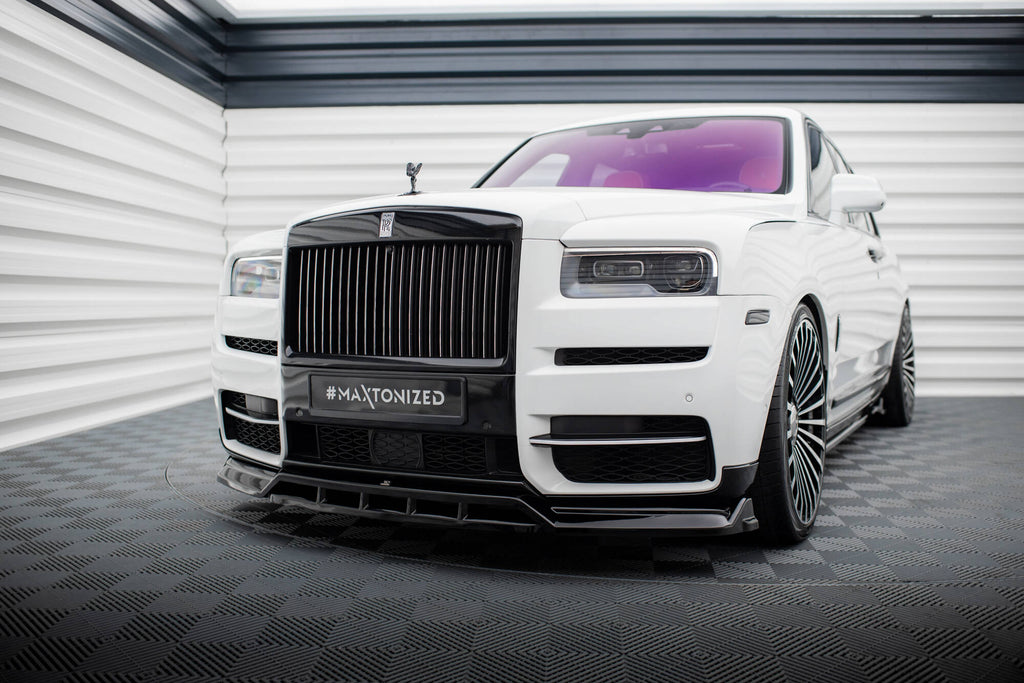 Maxton Design Street+ Spoilerlippe Front Ansatz passend für Rolls Royce Cullinan schwarz Hochglanz