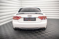 Maxton Design Diffusor Heck Ansatz passend für Audi A5 Coupe 8T Facelift (Einzelauspuff li. re.)
