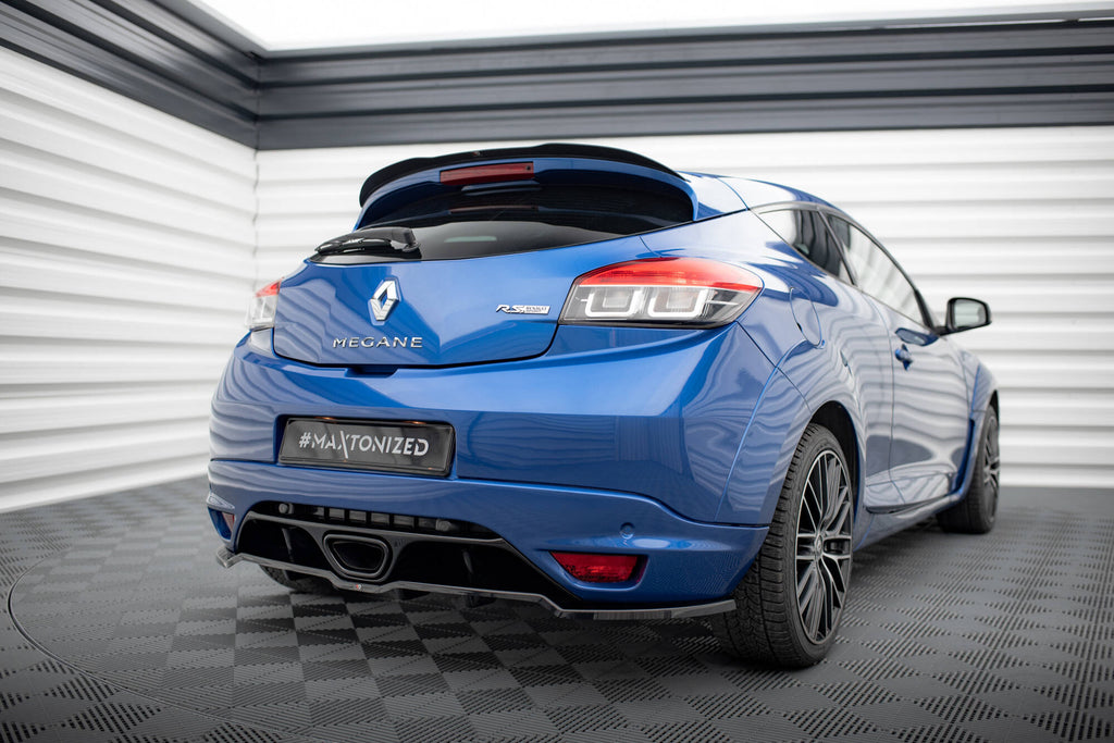 Maxton Design Street+ Mittlerer Diffusor RACE passend für Renault Megane RS Mk3 schwarz Hochglanz