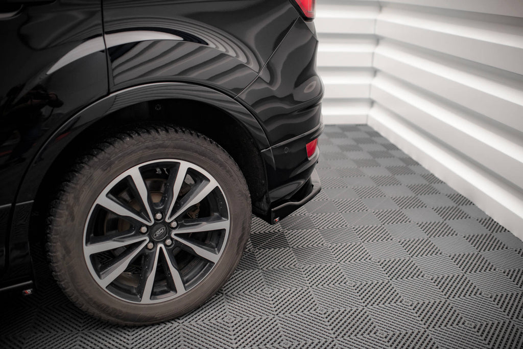 Maxton Design Heck Ansatz Flaps Diffusor passend für Ford Escape ST-Line Mk3 schwarz Hochglanz