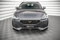 Maxton Design Street+ Spoilerlippe Front Ansatz V.2 passend für Cupra Leon Mk1 schwarz Hochglanz