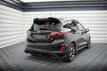 Maxton Design Street Pro Diffusor Heck Ansatz + Flaps passend für Ford Fiesta Mk8 ST schwarz Hochglanz