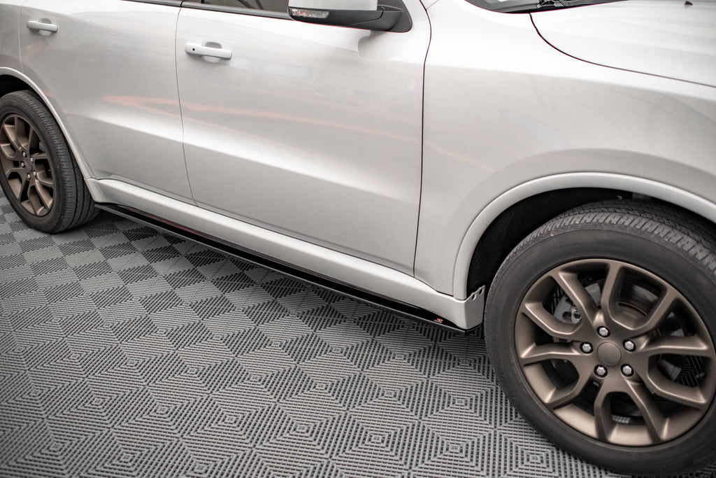 Maxton Design Street+ Seitenschweller Leisten passend für Dodge Durango RT Mk3 schwarz Hochglanz