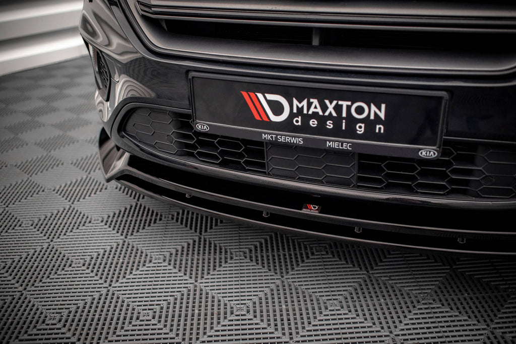 Maxton Design Street+ Spoilerlippe Front Ansatz V.1 passend für Ford Escape ST-Line Mk3 schwarz Hochglanz