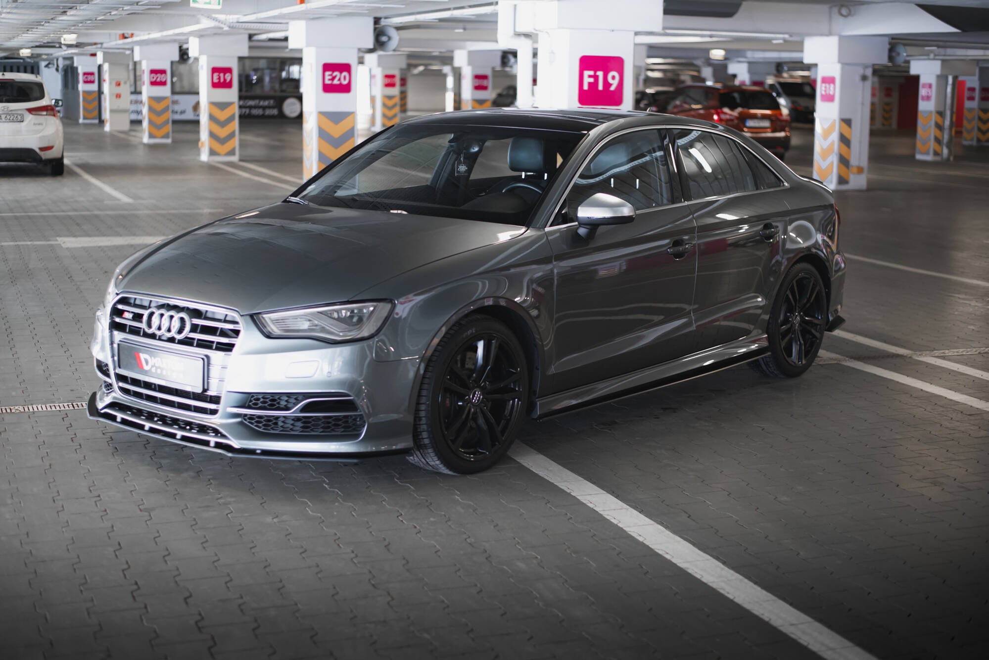 Maxton Design Street Pro Street+ Spoilerlippe Front Ansatz passend für Audi S3 / A3 S-Line Limousine 8V