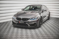 Maxton Design Street+ Spoilerlippe Front Ansatz passend für BMW M4 F82 schwarz Hochglanz