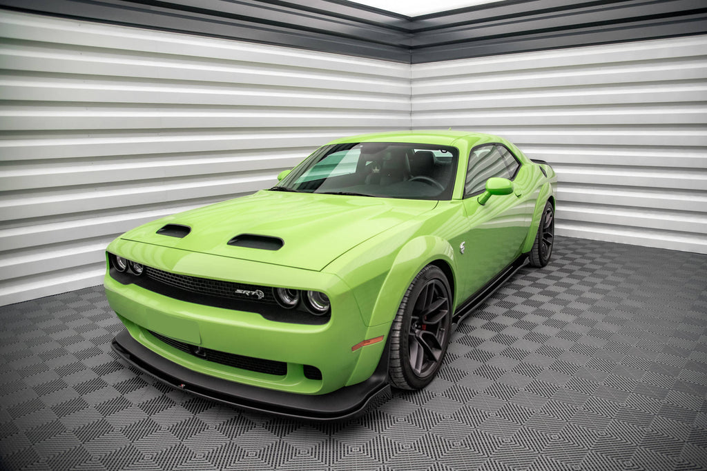 Maxton Design Street+ Seitenschweller Leisten passend für Dodge Challenger SRT Hellcat Widebody Mk3 schwarz Hochglanz