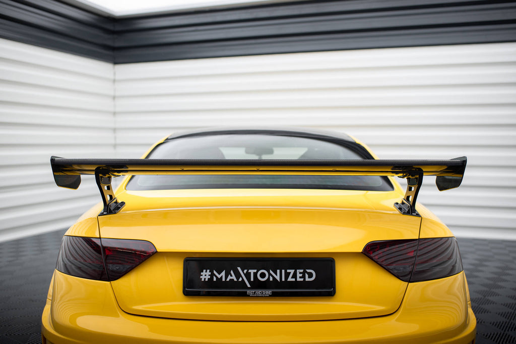 Maxton Design Carbon Spoiler With External Brackets Uprights Audi A5 Coupe 8T für Audi A5 / S5 / RS5