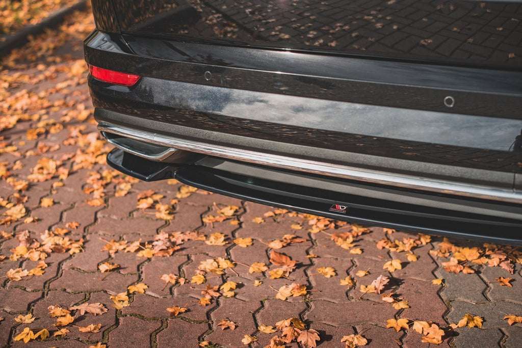 Maxton Design Heckansatz Skoda Karoq Sportline schwarz Hochglanz für Skoda Karoq Mk1