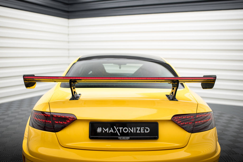 Maxton Design Carbon Spoiler With Internal Brackets Uprights + LED Audi A5 Coupe 8T für Audi A5 / S5 / RS5