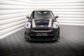 Maxton Design Street+ Spoilerlippe Front Ansatz V.2 passend für Mini Cooper S F56 Facelift schwarz Hochglanz
