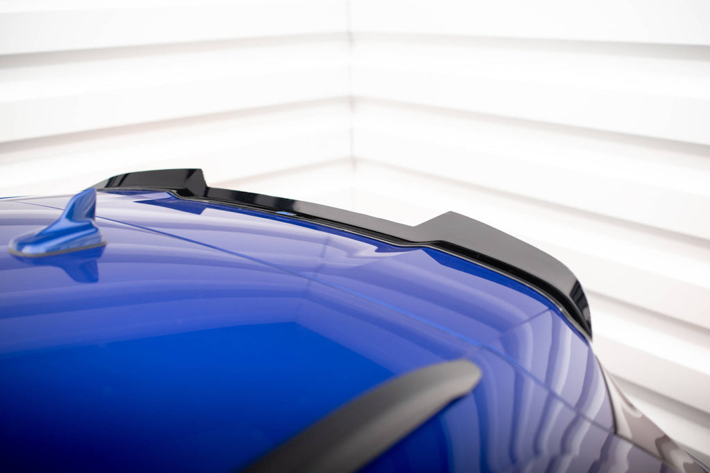 Maxton Design Spoiler CAP passend für Audi Q5 S-Line SUV Mk2 Facelift schwarz Hochglanz