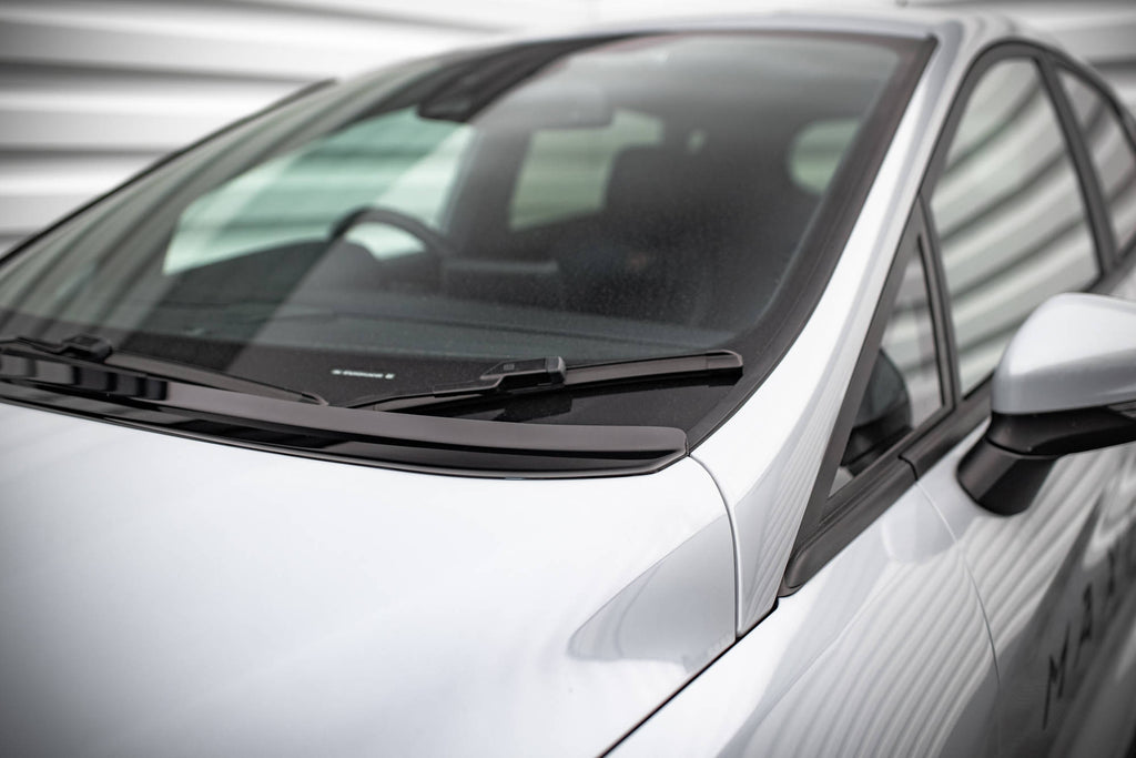 Maxton Design Verlängerung motorhaube Ford Fiesta Standard/ ST-Line/ ST schwarz Hochglanz für Ford Fiesta Standard