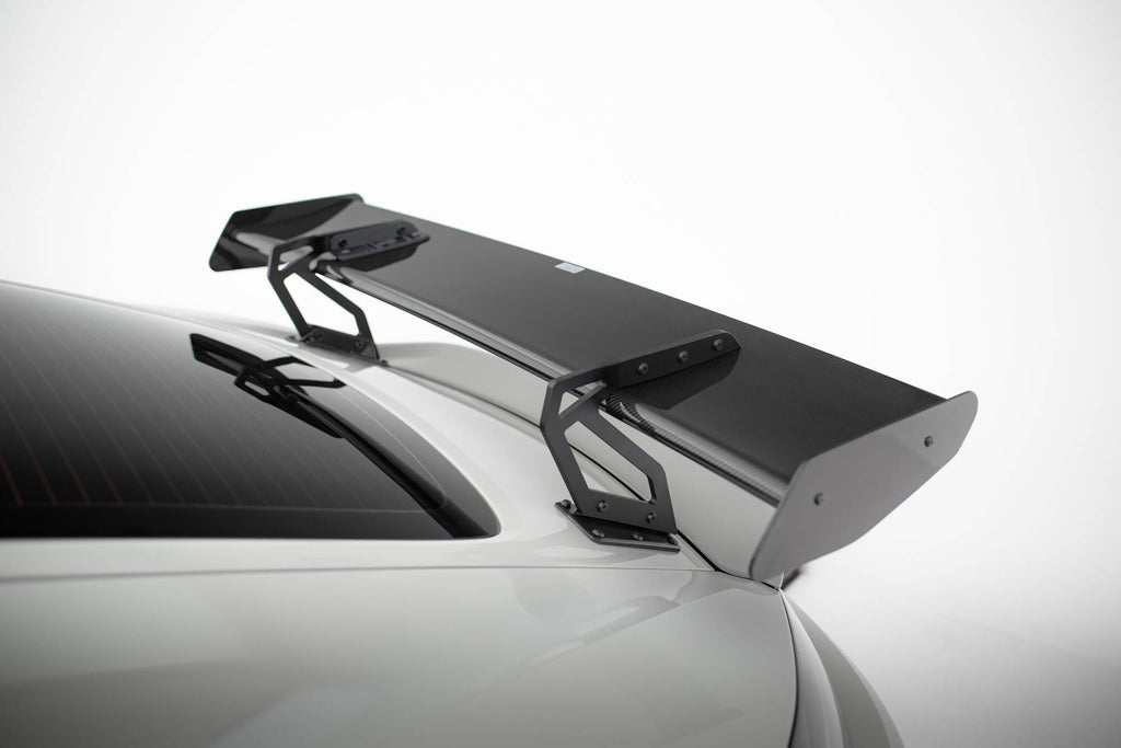 Maxton Design Carbon Spoiler With Upper Swan Mounting V.2 + LED Porsche 718 Cayman 982c für Porsche Cayman 982c