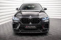 Maxton Design Street+ Spoilerlippe Front Ansatz V.2 passend für BMW X6 M F96 schwarz Hochglanz