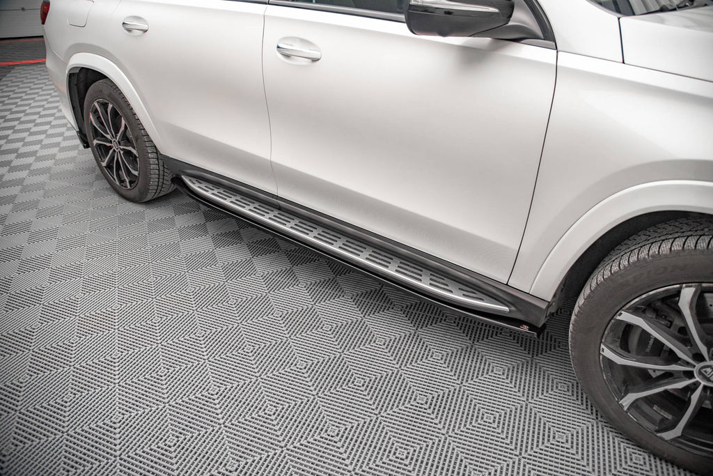 Maxton Design Street+ Seitenschweller Leisten passend für V.1 passend für Mercedes-Benz GLS AMG-Line X167 / X167 Facelift schwarz Hochglanz