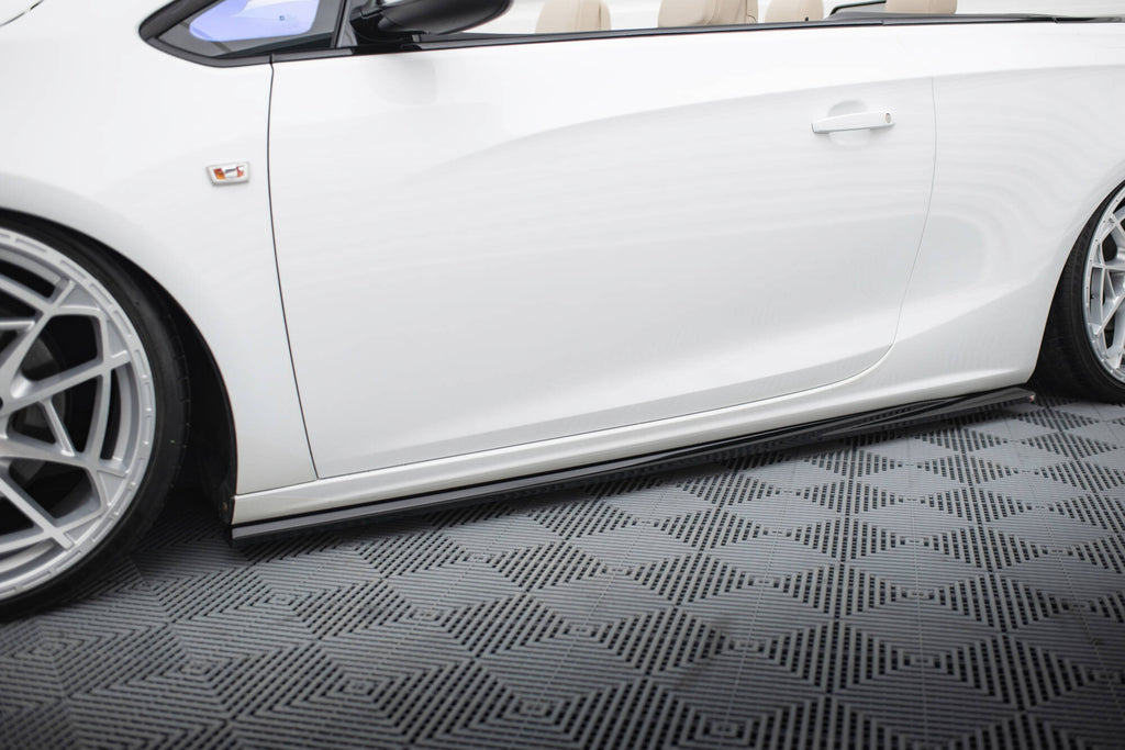 Maxton Design Street+ Seitenschweller Leisten passend für Opel Cascada schwarz Hochglanz
