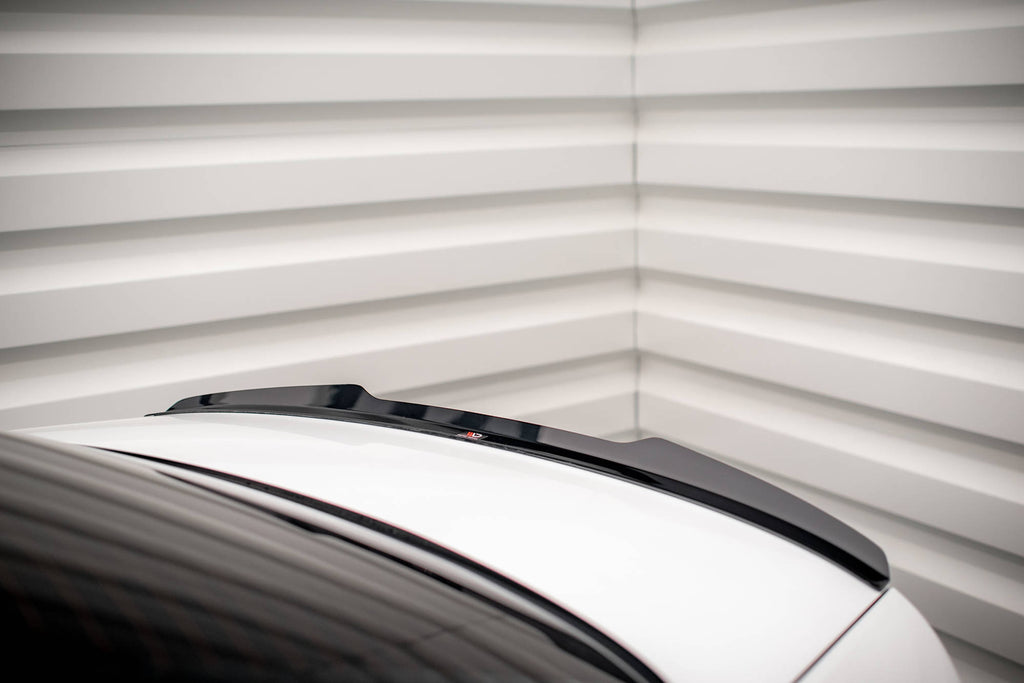 Maxton Design Spoiler CAP V.1 passend für Audi S4 / A4 Standard / S-Line / Competition Limousine B9 / B9 Facelift schwarz Hochglanz