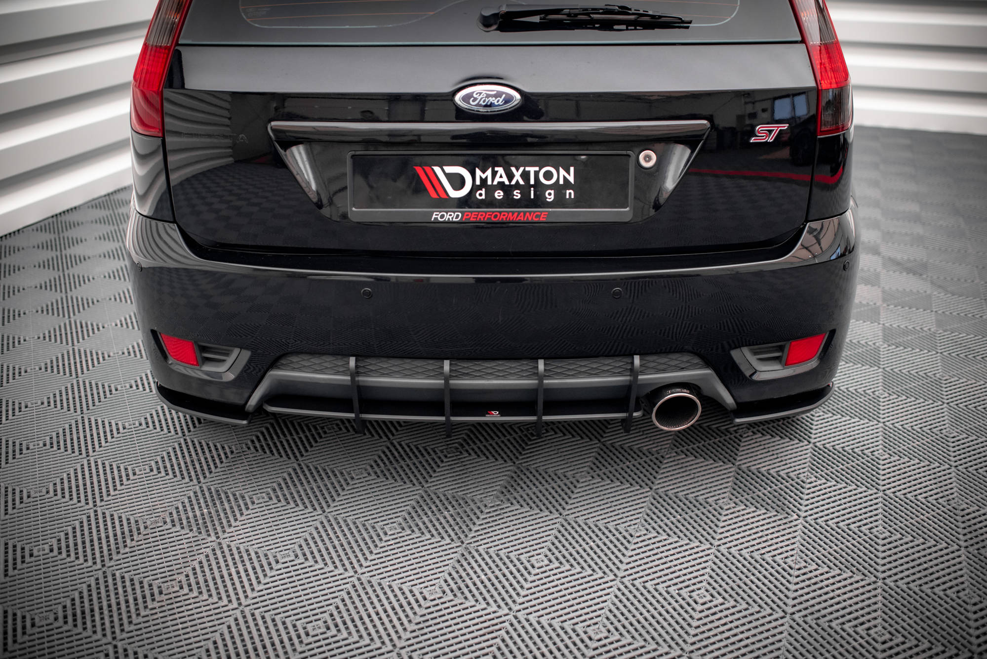 Maxton Design Street Pro Heck Ansatz Flaps Diffusor passend für Ford Fiesta ST Mk6