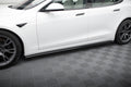 Maxton Design Street+ Seitenschweller Leisten V.2 passend für Tesla Model S Plaid Mk1 Facelift schwarz Hochglanz