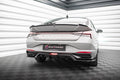 Maxton Design Street+ Mittlerer Diffusor RACE passend für Hyundai Elantra Mk7 schwarz Hochglanz