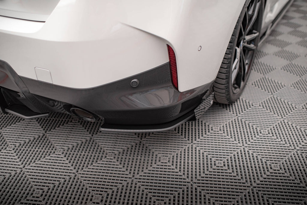 Maxton Design Street Pro Heck Ansatz Flaps Diffusor + Flaps passend für BMW 2 Coupe M-Paket G42 schwarz Hochglanz