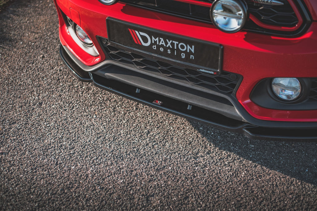 Maxton Design Street+ Spoilerlippe Front Ansatz V.2 passend für Mini Countryman Mk2 F60 JCW schwarz Hochglanz