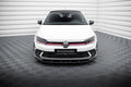 Maxton Design Street+ Spoilerlippe Front Ansatz V.1 passend für VW Polo GTI Mk6 Facelift schwarz Hochglanz