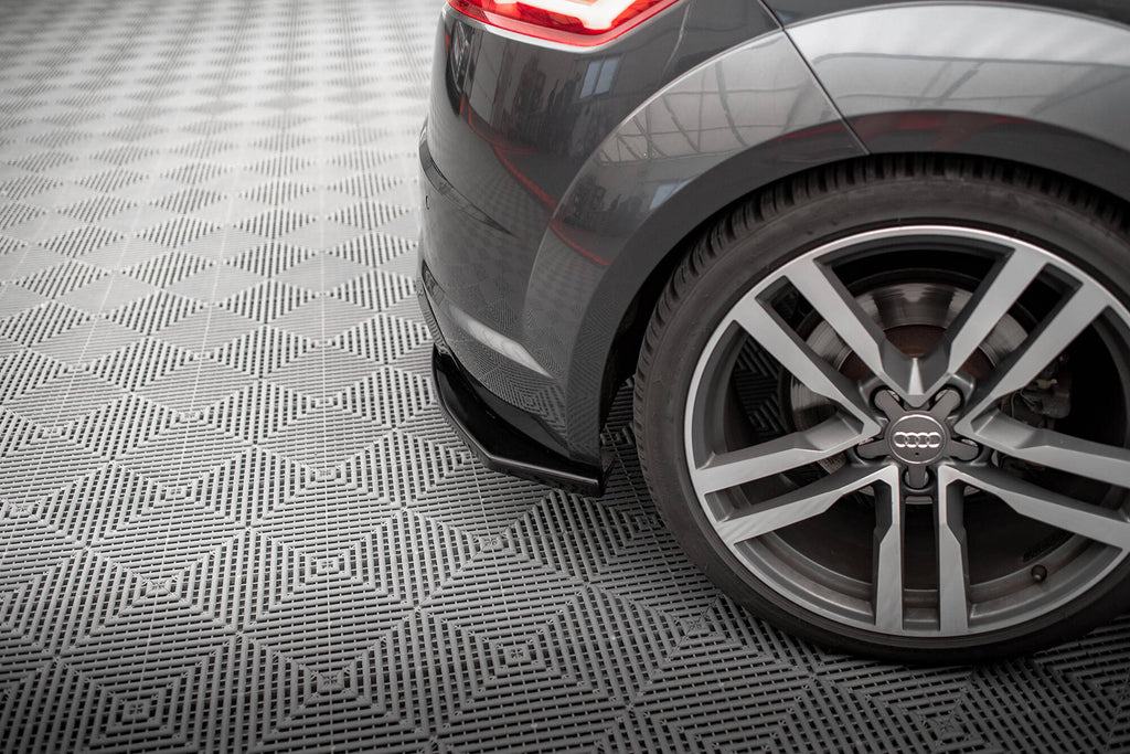 Maxton Design Heck Ansatz Flaps Diffusor V.2 passend für Audi TT S-Line 8S schwarz Hochglanz