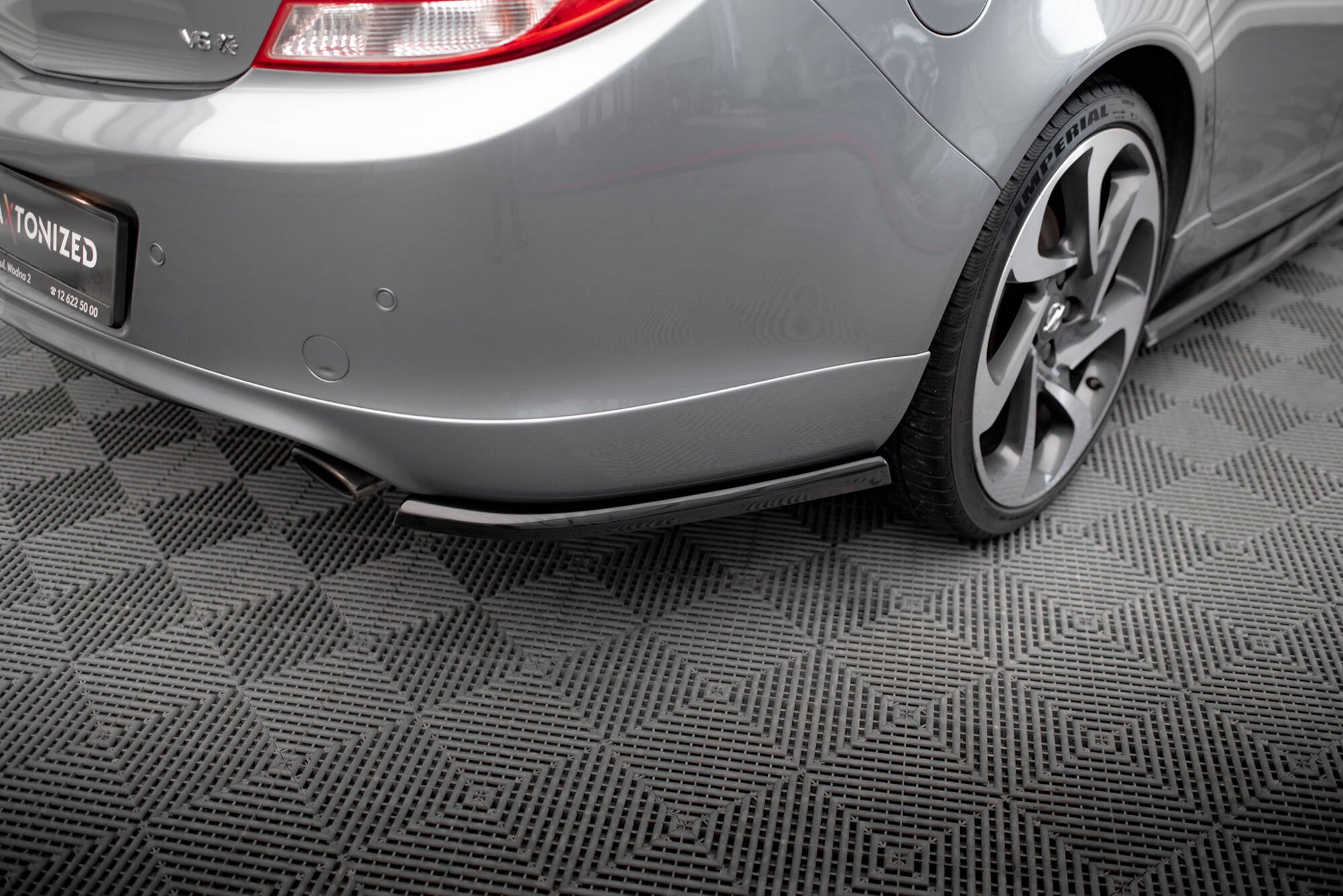 Maxton Design Heck Ansatz Flaps Diffusor passend für Opel Insignia OPC-Line Mk1 schwarz Hochglanz