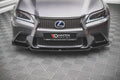 Maxton Design Street+ Spoilerlippe Front Ansatz V.1 passend für Lexus GS F Sport Mk4 (L10) schwarz Hochglanz